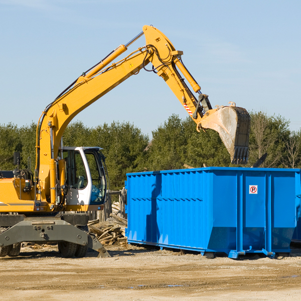 what size residential dumpster rentals are available in Indian River Michigan